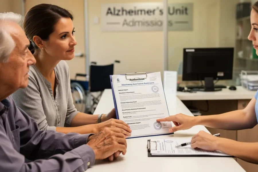 critères d'admission en unité alzheimer
