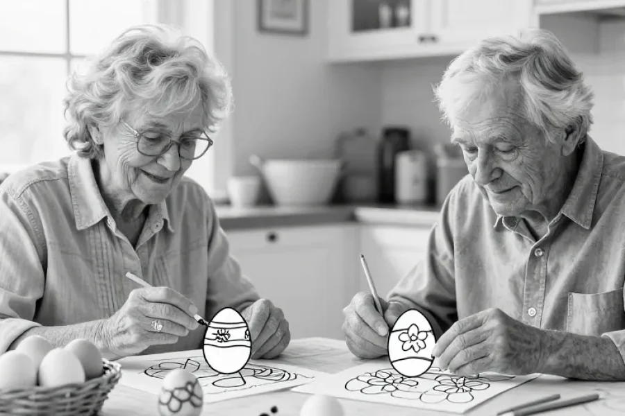 dessins à imprimer paques