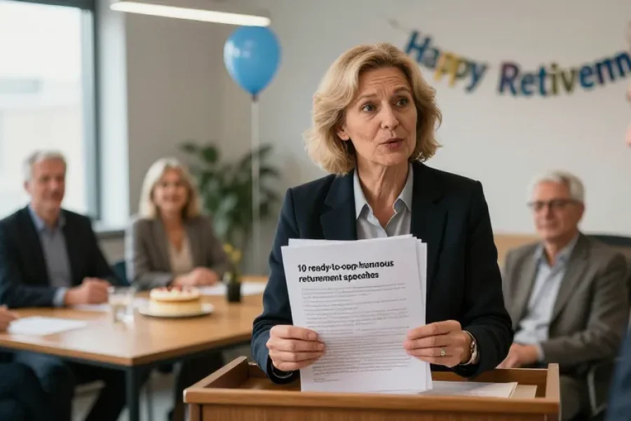 discours pour depart en retraite humour