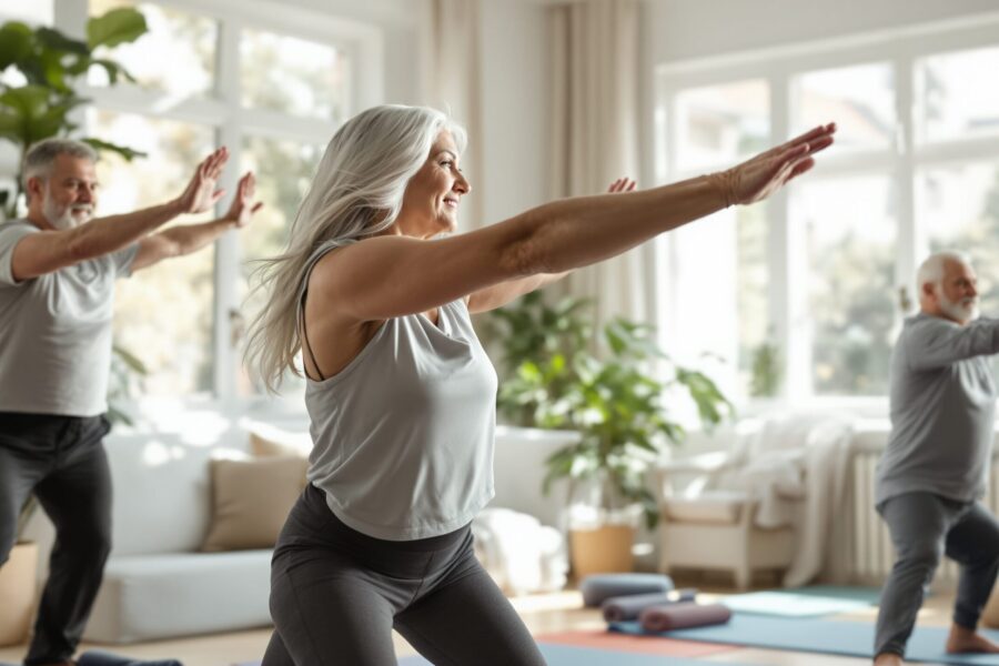 gymnastique douce à la maison