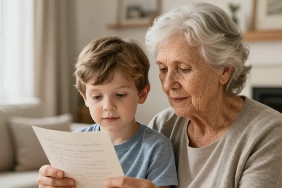 poéme pour la fete des grand mere
