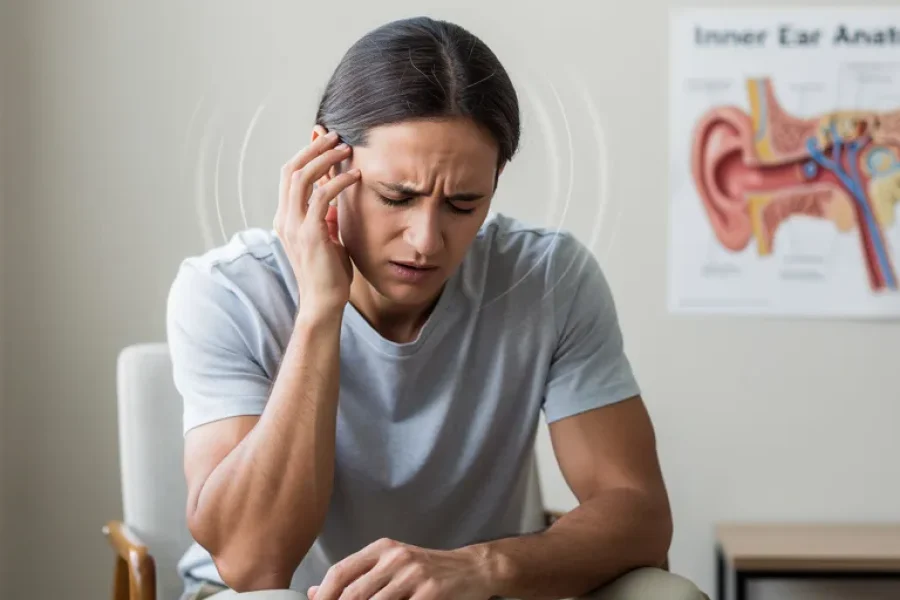 symptômes cristaux oreille interne